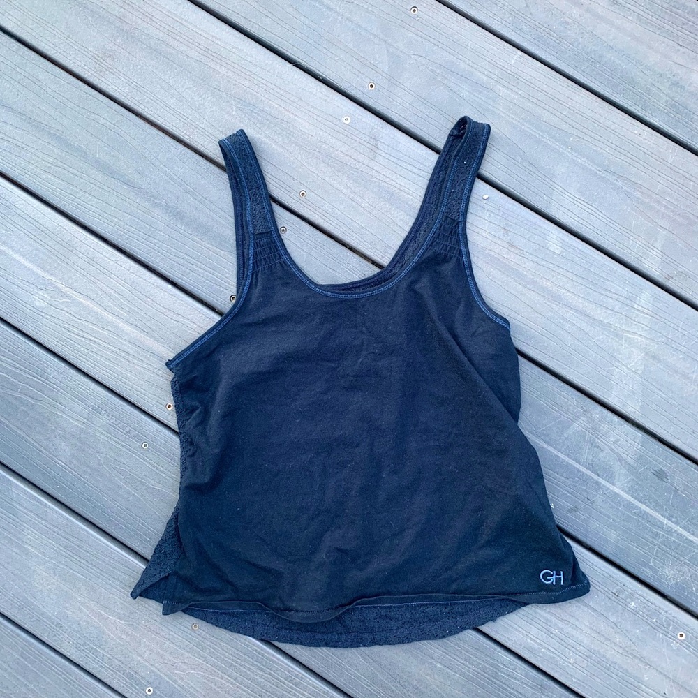 Gilly Hicks Navy Back Knitted Camisole